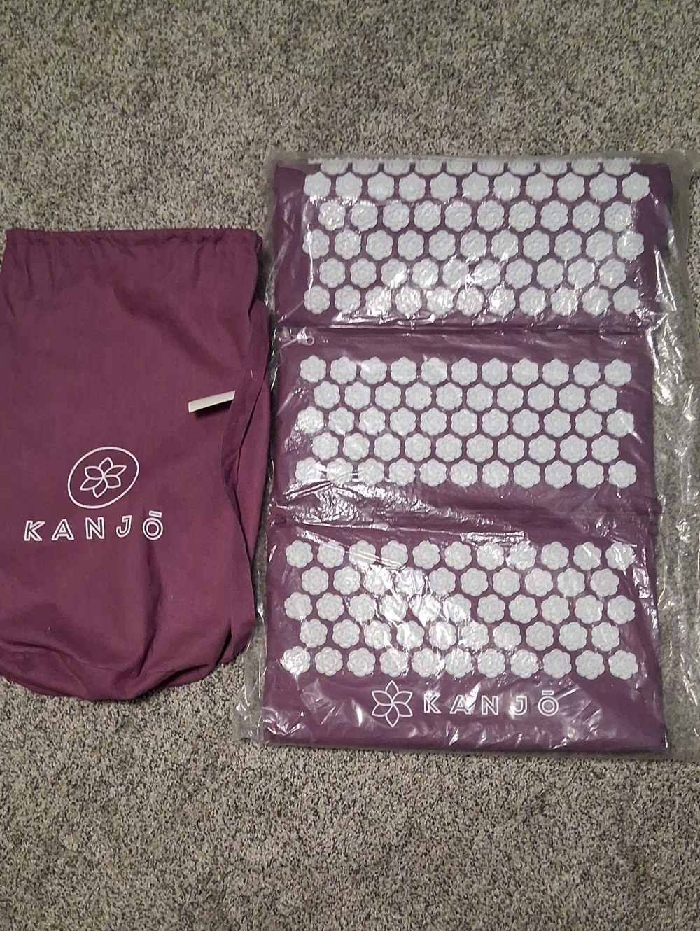 Kanjo Purple Acupressure Mat & Pillow Set